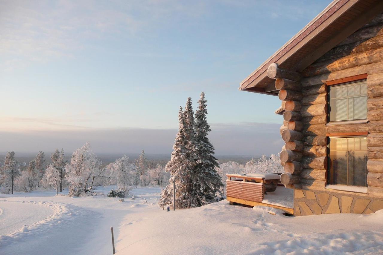 Sielikko Aurora Log Apartments Сааріселькя Екстер'єр фото